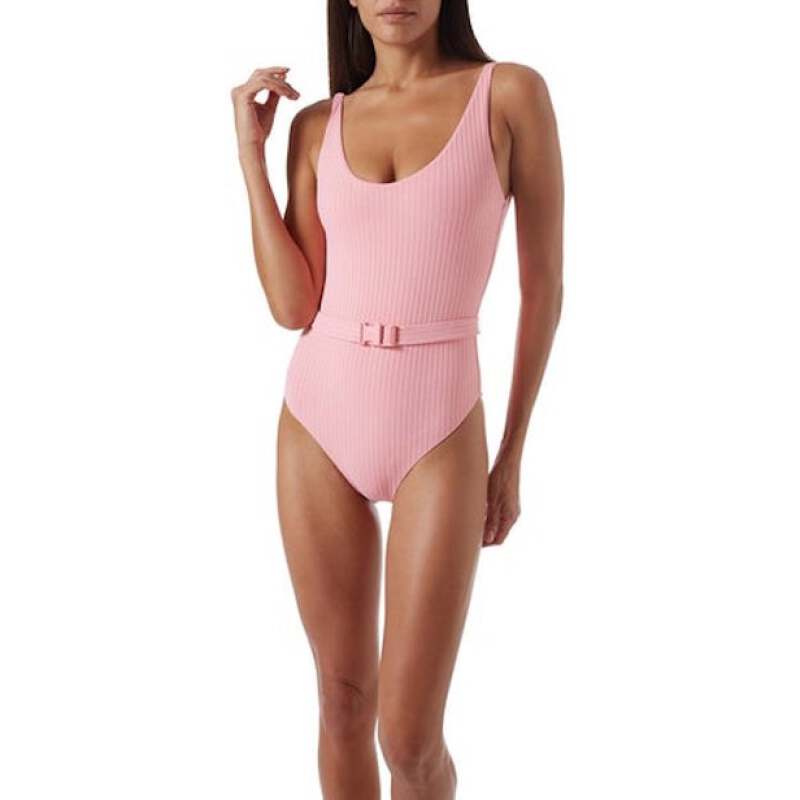 NEUHEITEN St Tropez Badeanzug Blush Ribbed Begrenztes Angebot