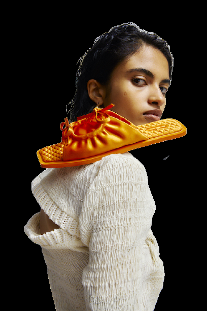 ACCESSOIRES Adele Sandale Orange Exklusive Angebote