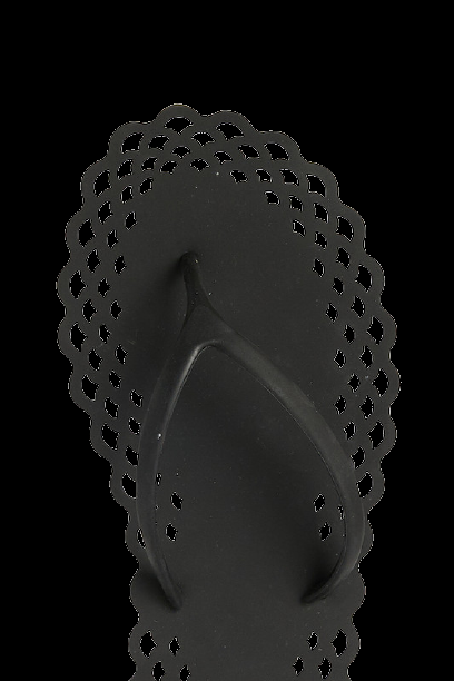 ACCESSOIRES Doily Flipflop Schwarz Blitzangebot