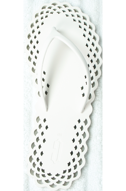 ACCESSOIRES Doily Flipflop Weiß Bestseller