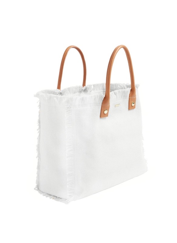 ACCESSOIRES Cap Ferrat Tote Weiß Tiefpreis