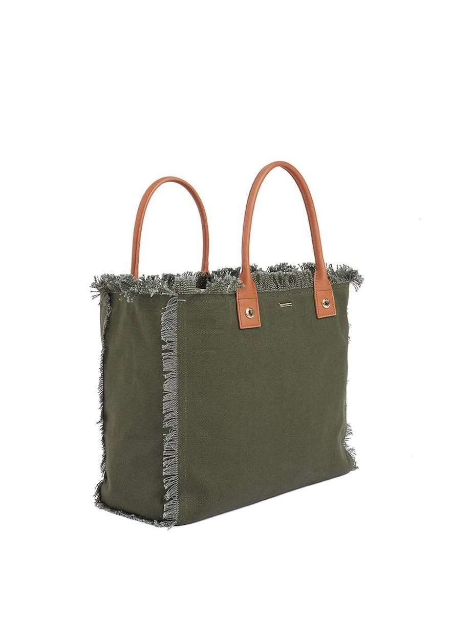 ACCESSOIRES Cap Ferrat Tote Olive Super Sparpreis