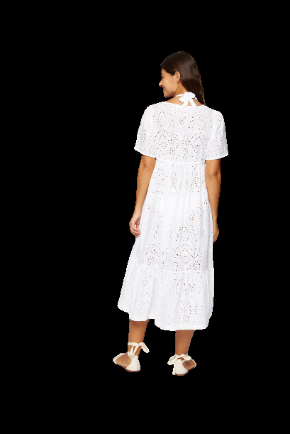 NEUHEITEN Island White Midi Tunika Clearance-Verkauf