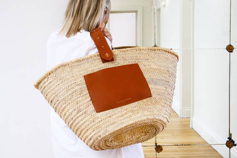 ACCESSOIRES Tulum Korbtasche Cognac Kostenloser Versand