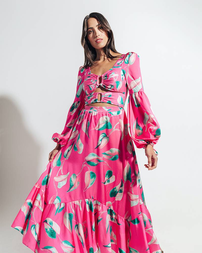 NEUHEITEN Pandola Cut-Out Kleid Pink Limitierter Zeitrabatt