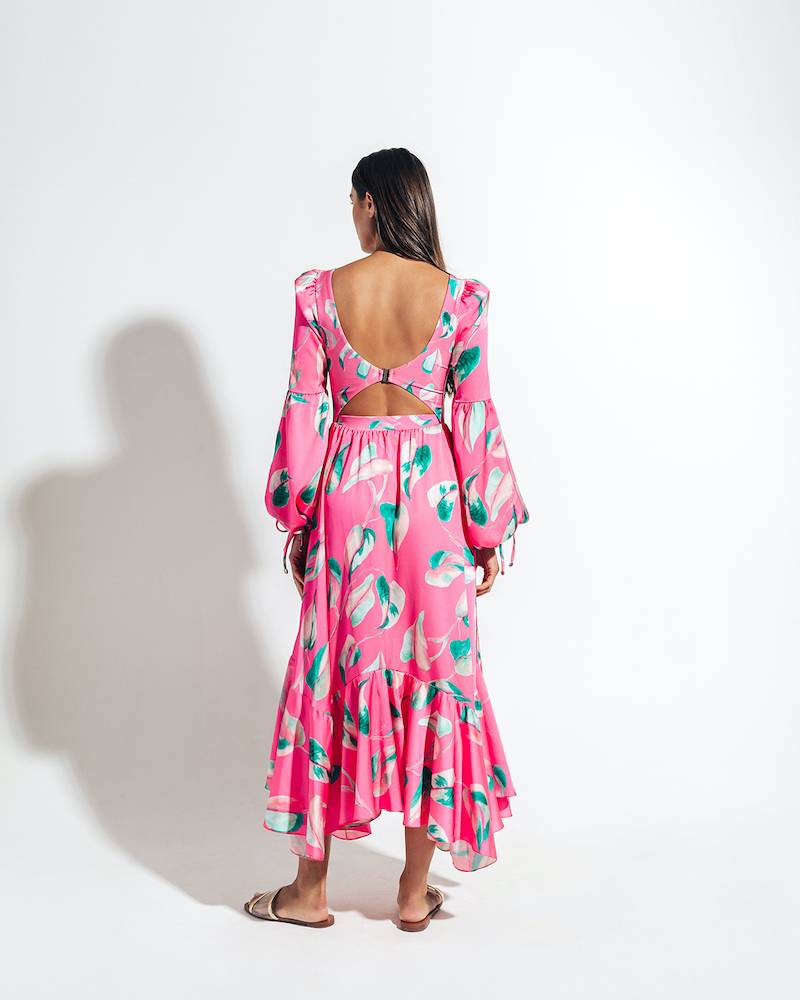 NEUHEITEN Pandola Cut-Out Kleid Pink Limitierter Zeitrabatt