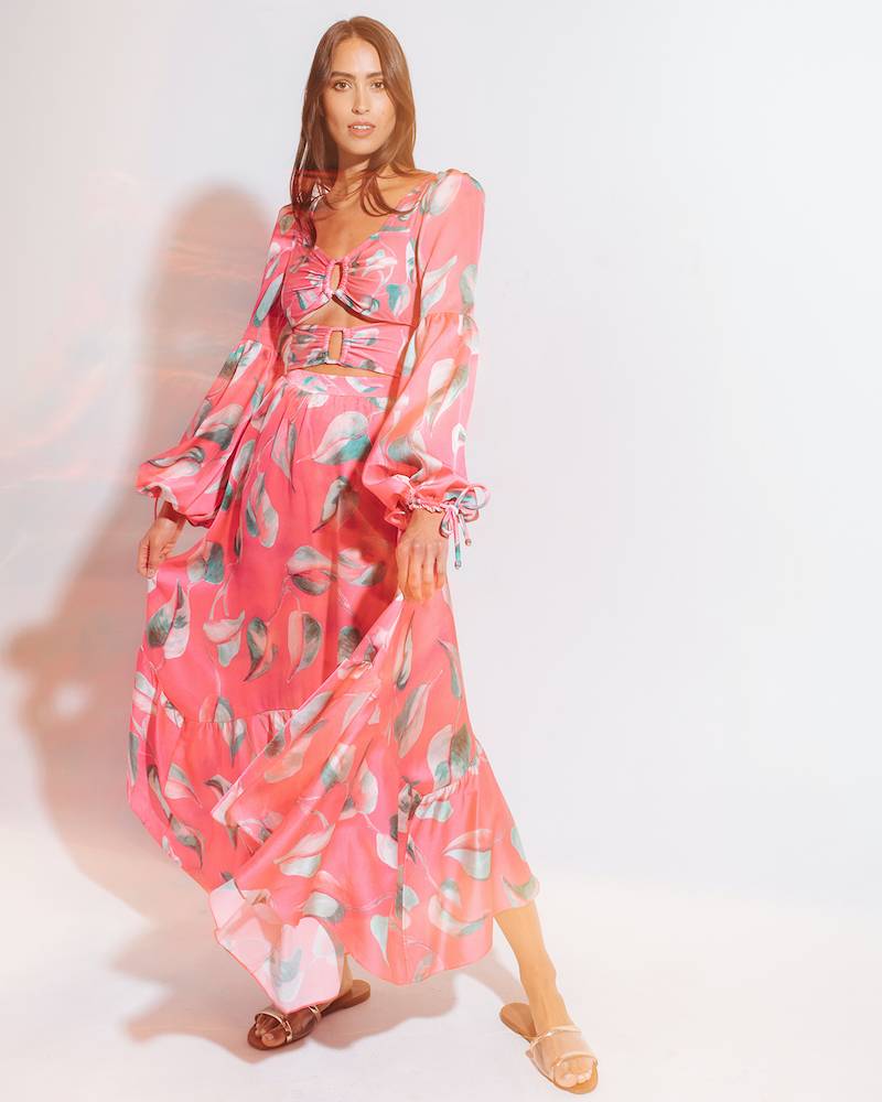 NEUHEITEN Pandola Cut-Out Kleid Pink Limitierter Zeitrabatt