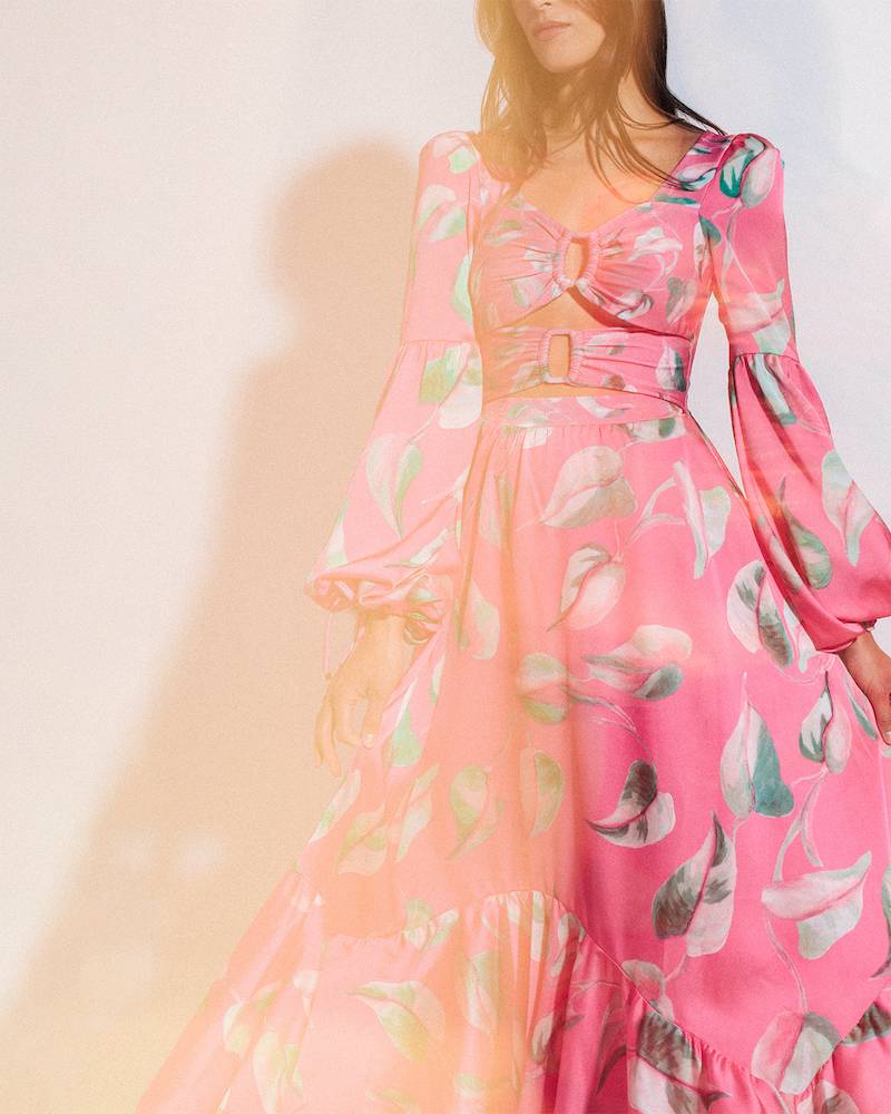 NEUHEITEN Pandola Cut-Out Kleid Pink Limitierter Zeitrabatt