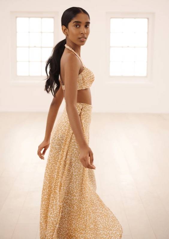 RESORTWEAR Milu Wickelrock Dotty Sand Heißer Verkauf