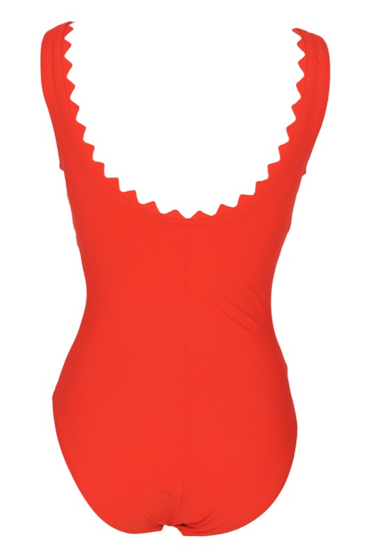 NEUHEITEN Ines V-Neck Bügel Badeanzug Rot Online Outlet
