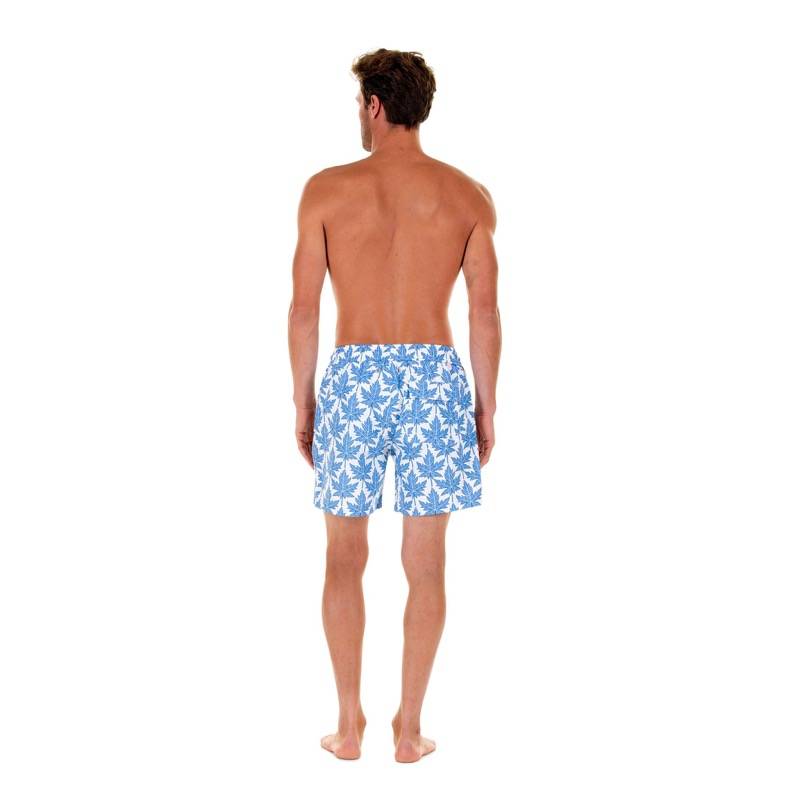 HERREN Badehose Papaya blau Nur für heute