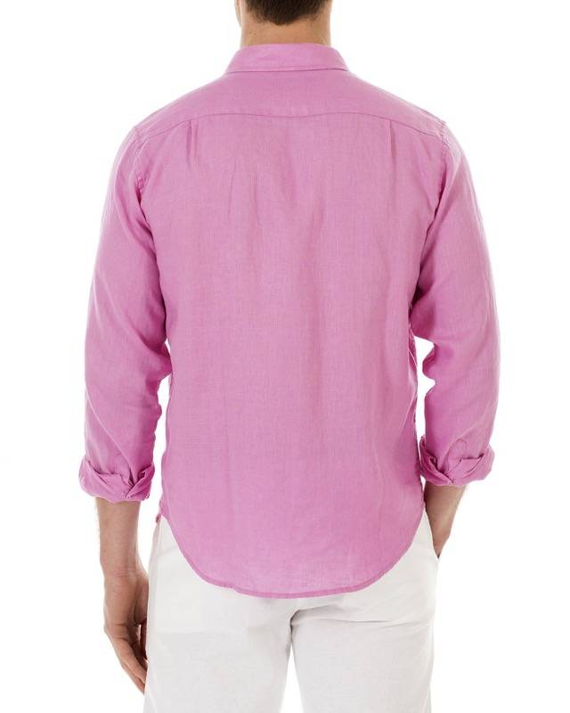 HERREN Leinenhemd in rosa 50% Rabatt mit kostenlosem Versand