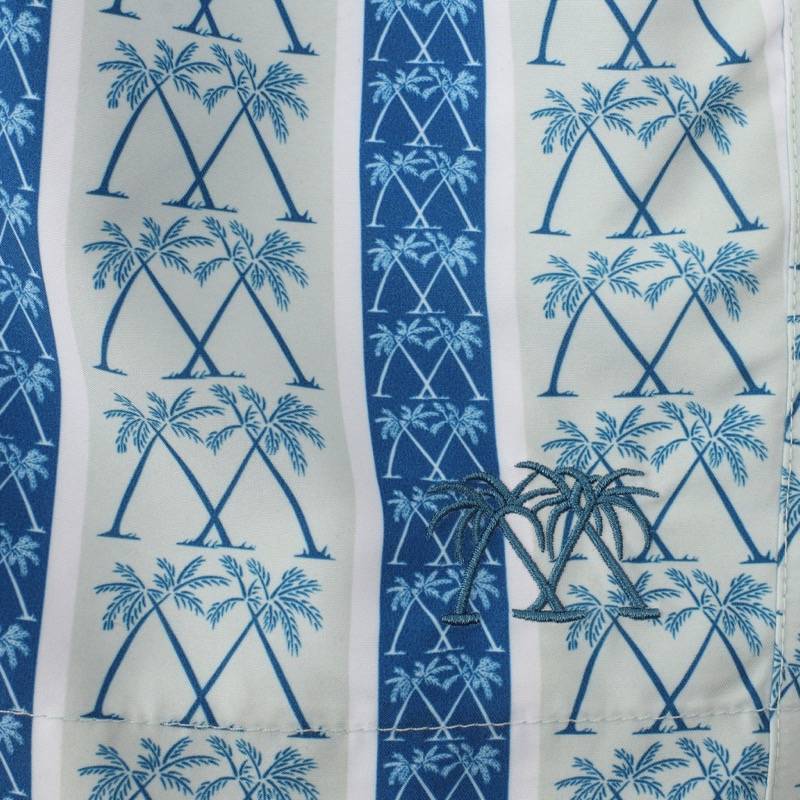 HERREN Badehose mit Streifen in blau Kostenloser Versand international