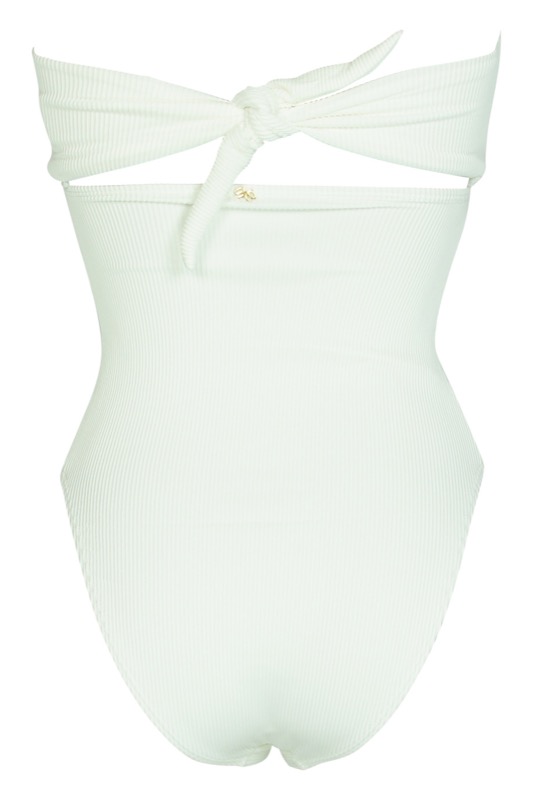 BADEANZÜGE White Pearl Padded Bandeau Badeanzug Online