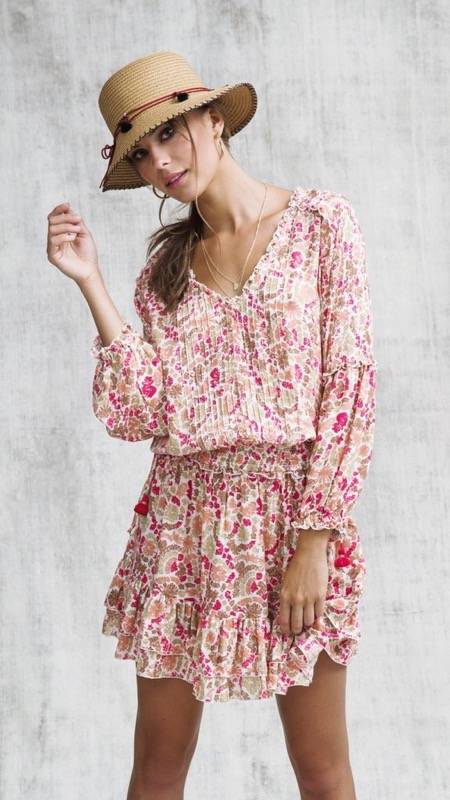 SALE Ilona Minikleid in Pink Yvonne Kostenloser Versand