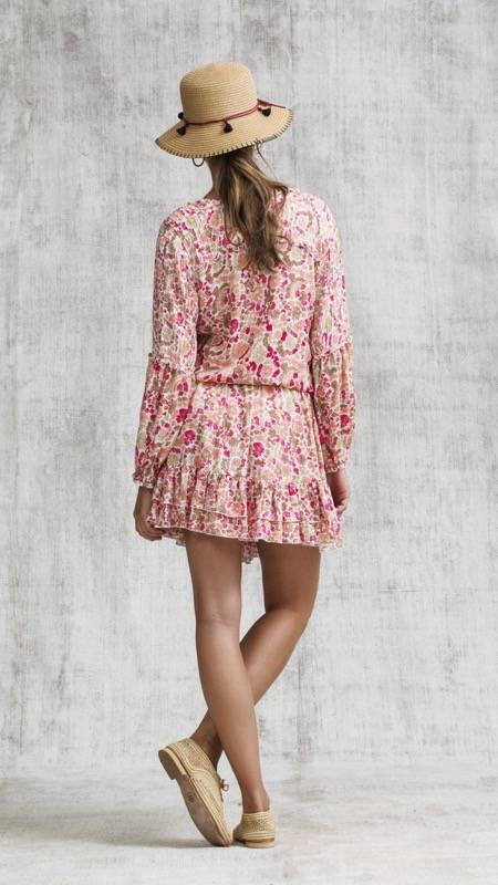 SALE Ilona Minikleid in Pink Yvonne Kostenloser Versand