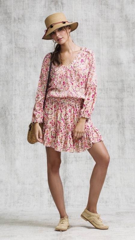 SALE Ilona Minikleid in Pink Yvonne Kostenloser Versand