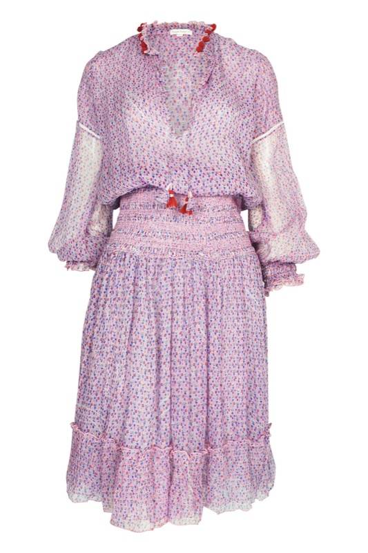 SALE Clara Minikleid in Pink Geo Flower