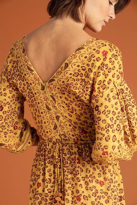 SALE Mia Maxikleid Gelb Online Shopping