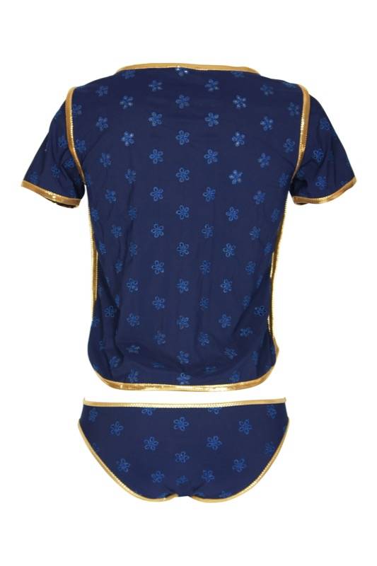 SALE Surfrider Beach Top mit Bikini Slip Blau Exklusivangebot