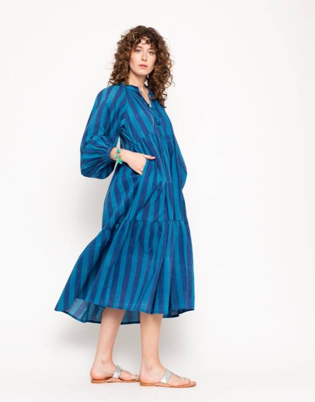 SALE Jaya Riviera Kleid blau VIP-Rabatte