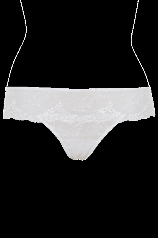 LINGERIE Amalfi G-String aus Spitze in Off-White