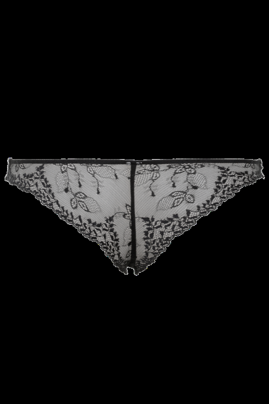 LINGERIE Acapulco String aus Spitze in Schwarz Im Verkauf