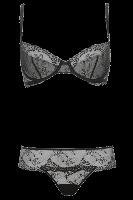 LINGERIE Amalfi G-String aus Spitze in Schwarz Outlet
