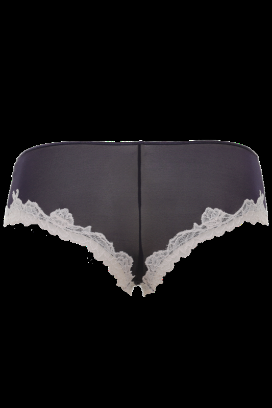LINGERIE Baltimora Panty in Navy mit puderfarbener Spitze Verkauf