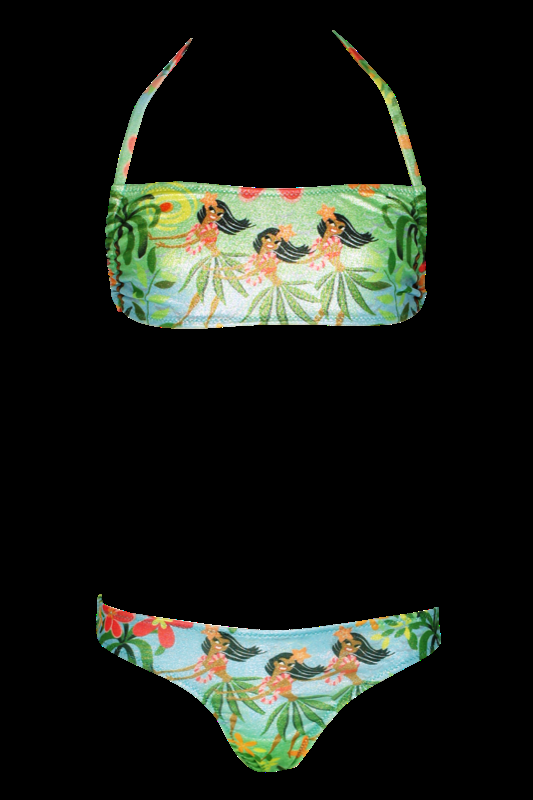 KINDER Baby Bikini Hula in grün