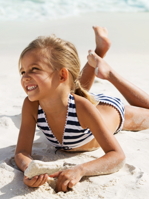 KINDER Girls Lilly& Poppy Bikini Blue/White Speichern exportieren
