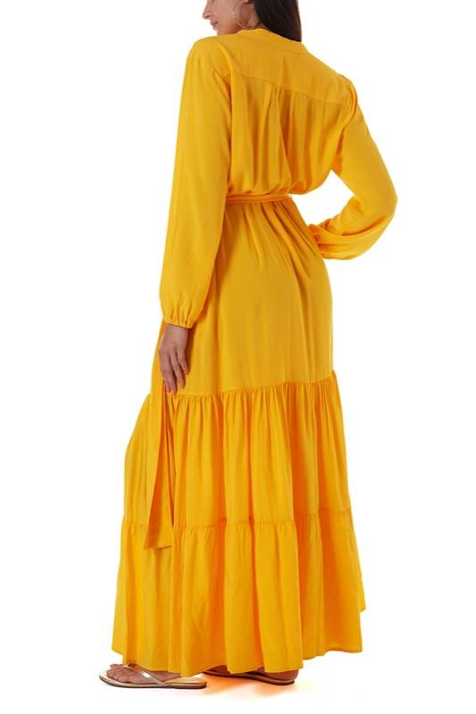 SALE Sonja Maxikleid Gelb Rabatt