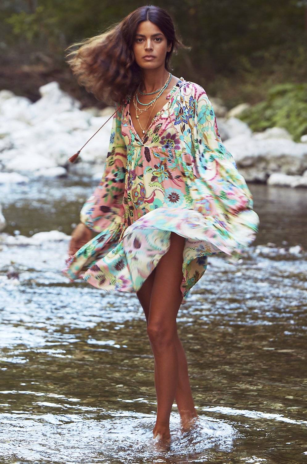 SALE Luana Mini Kaftan Tropic Riesige Ersparnisse