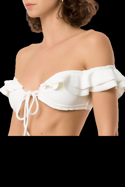 SALE Hopi Padded Bandeau Bikini Off-White Vierteljährliche Förderung