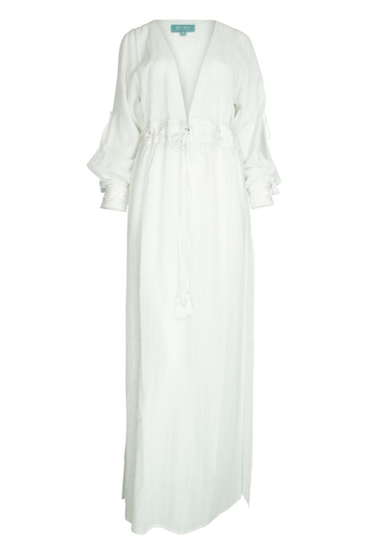 SALE Santorini Maxikleid in weiss Black Friday Preise
