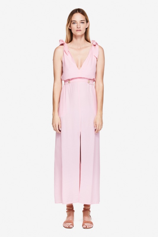 SALE Piped Luxe Maxikleid Rosa Limitierter Zeitrabatt