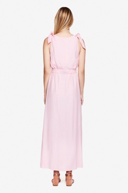 SALE Piped Luxe Maxikleid Rosa Limitierter Zeitrabatt