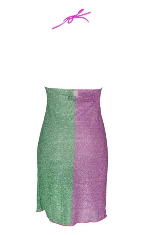 SALE Lurex Padded Minikleid Lila Lagerräumung
