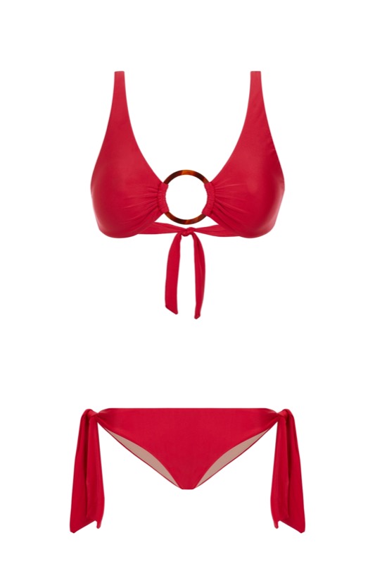 SALE Halter Bikini mit Ring