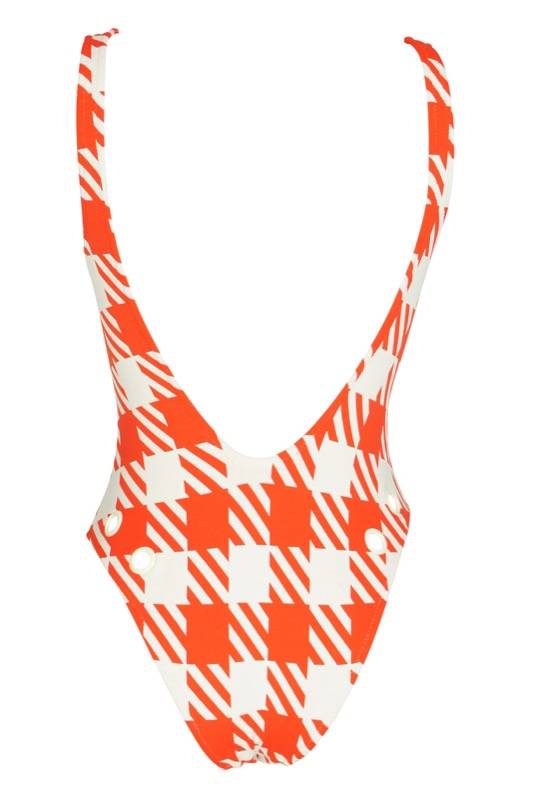 SALE Michelle Badeanzug in orange Sonderangebot der Fabrik