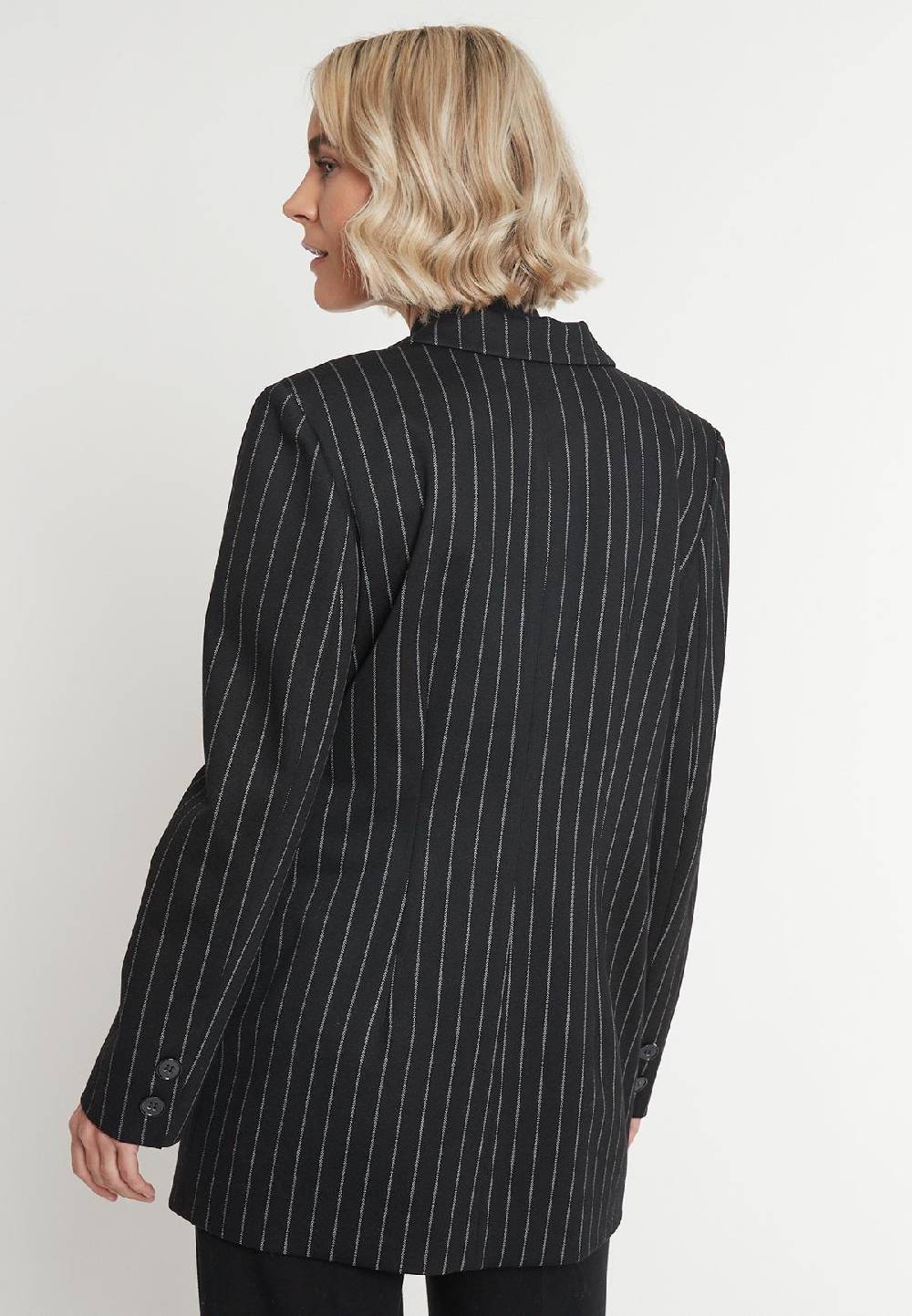 Ana Alcazar Nadelstreifen Blazer Mesa Meist gekauft