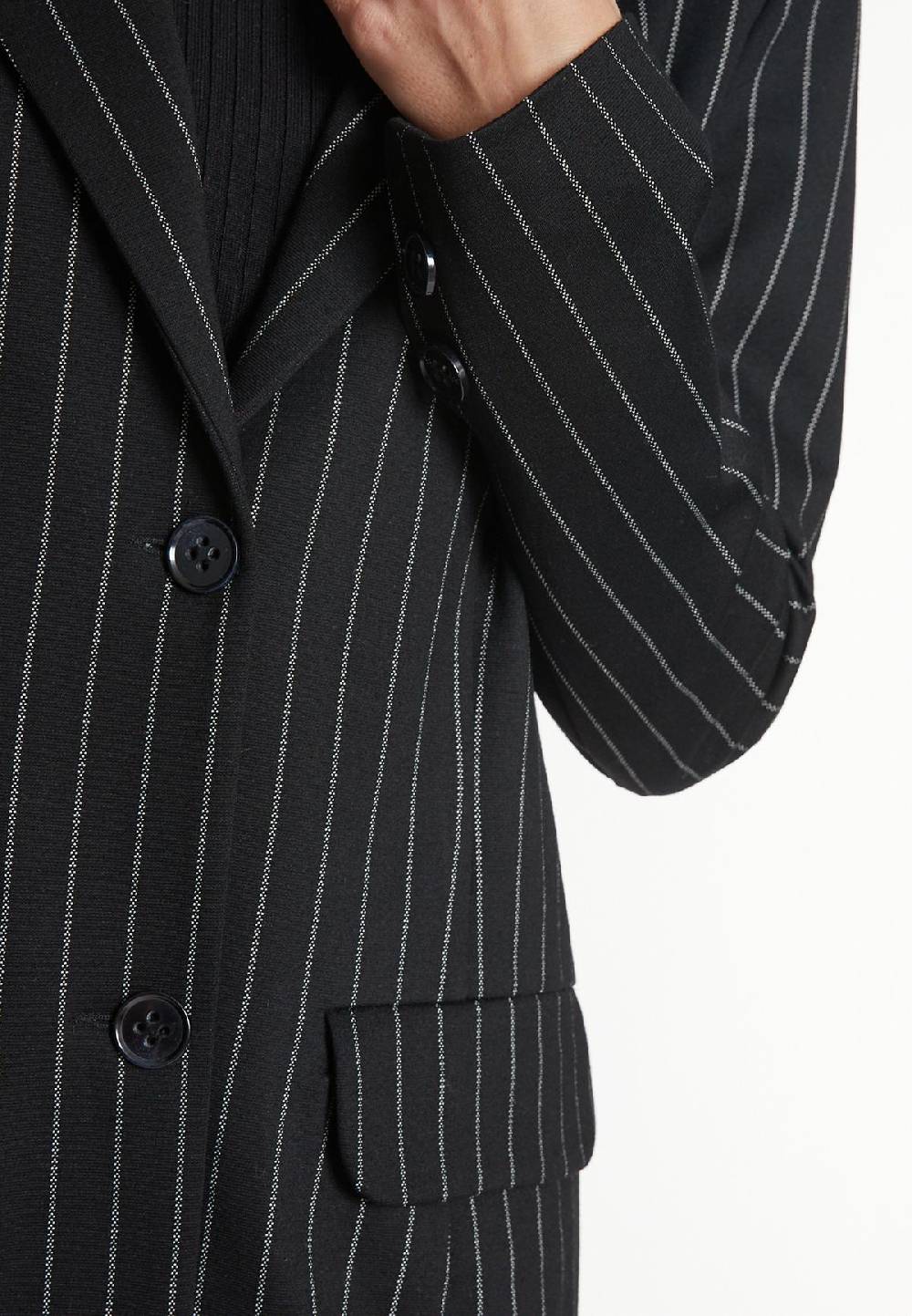 Ana Alcazar Nadelstreifen Blazer Mesa Meist gekauft