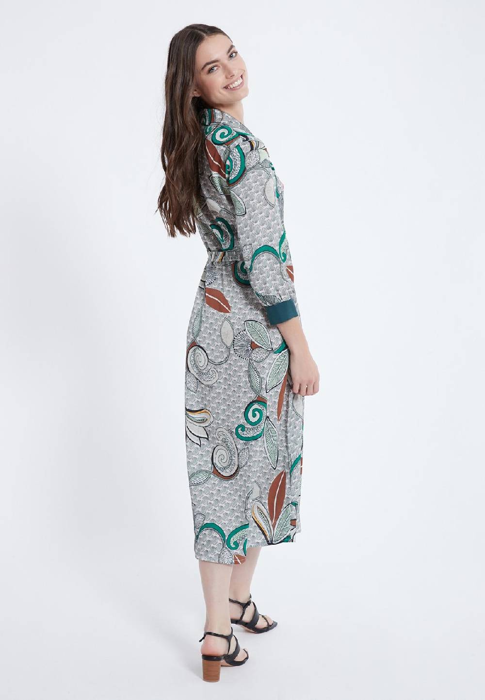 Ana Alcazar Midi Kleid Zeska Begrenzt auf 3 Tage
