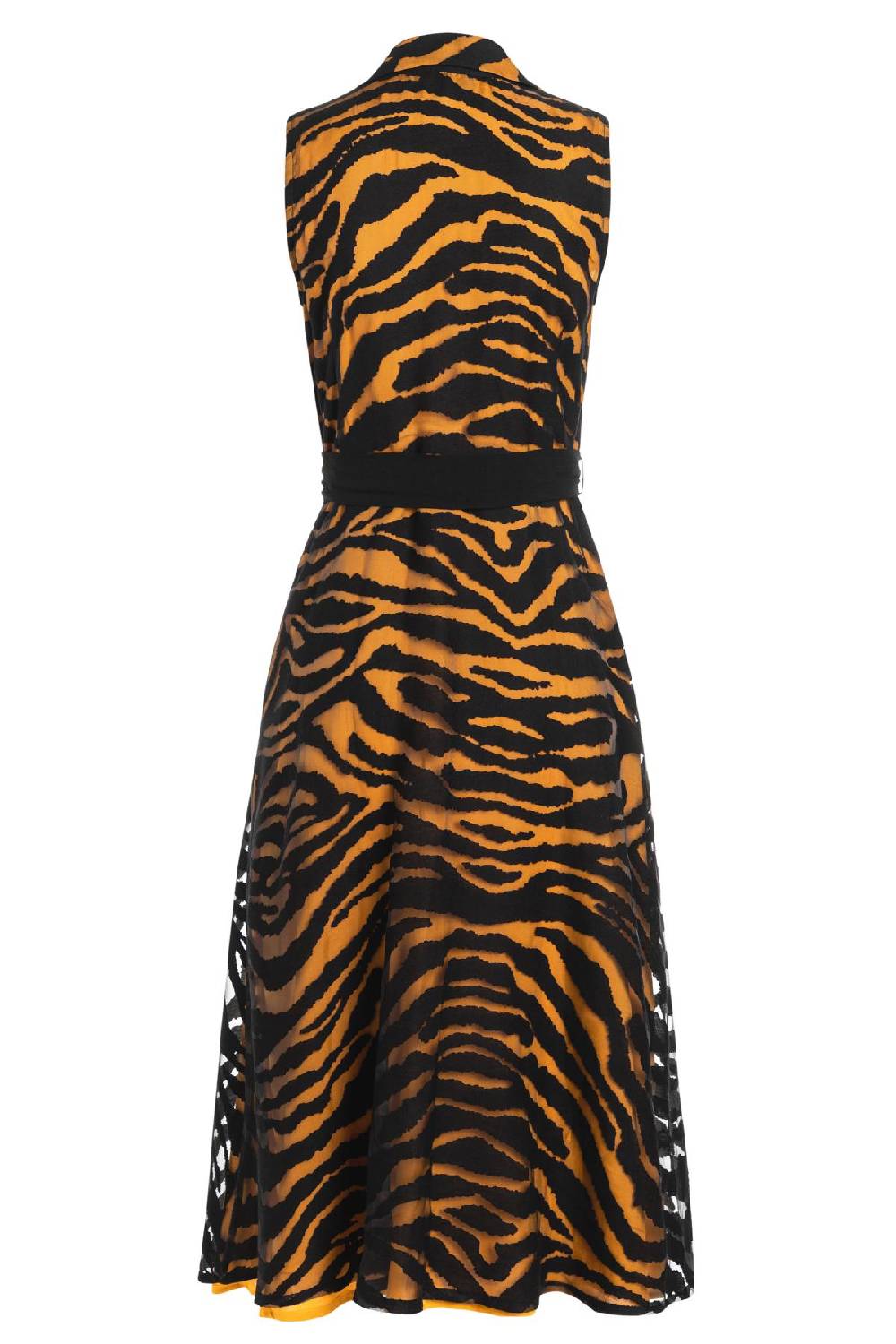 Ana Alcazar Blusenkleid Zapa Schwarz-Braun Neueste Mode