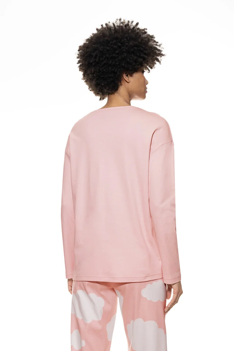 Merxx Pyjama Shirt langarm Serie Clouds Begrenztes Angebot