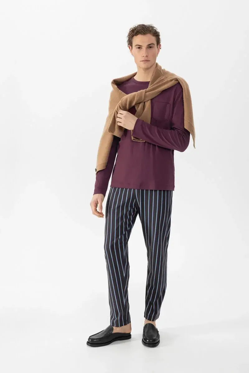 Merxx Anzug lang Serie Contrast Stripe Tiefpreis