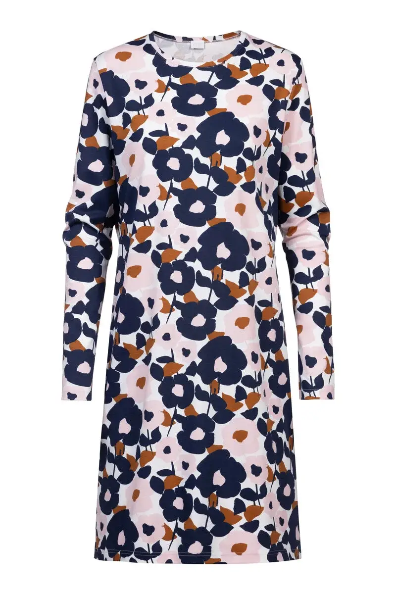Merxx Nachthemd langarm Serie Abstract Flowers Neueste Stile