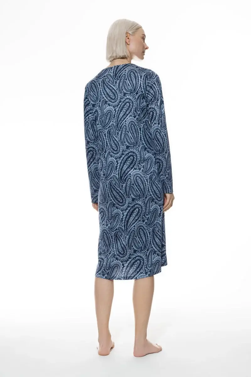 Merxx Nachthemd langarm Serie Floral Paisley Bis zu 60% Rabatt