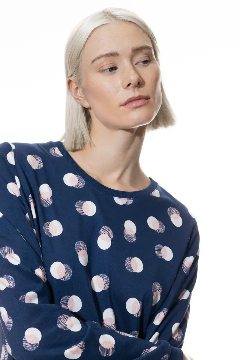 Merxx Nachthemd Serie Scribbled Dots Sonderangebot der Fabrik