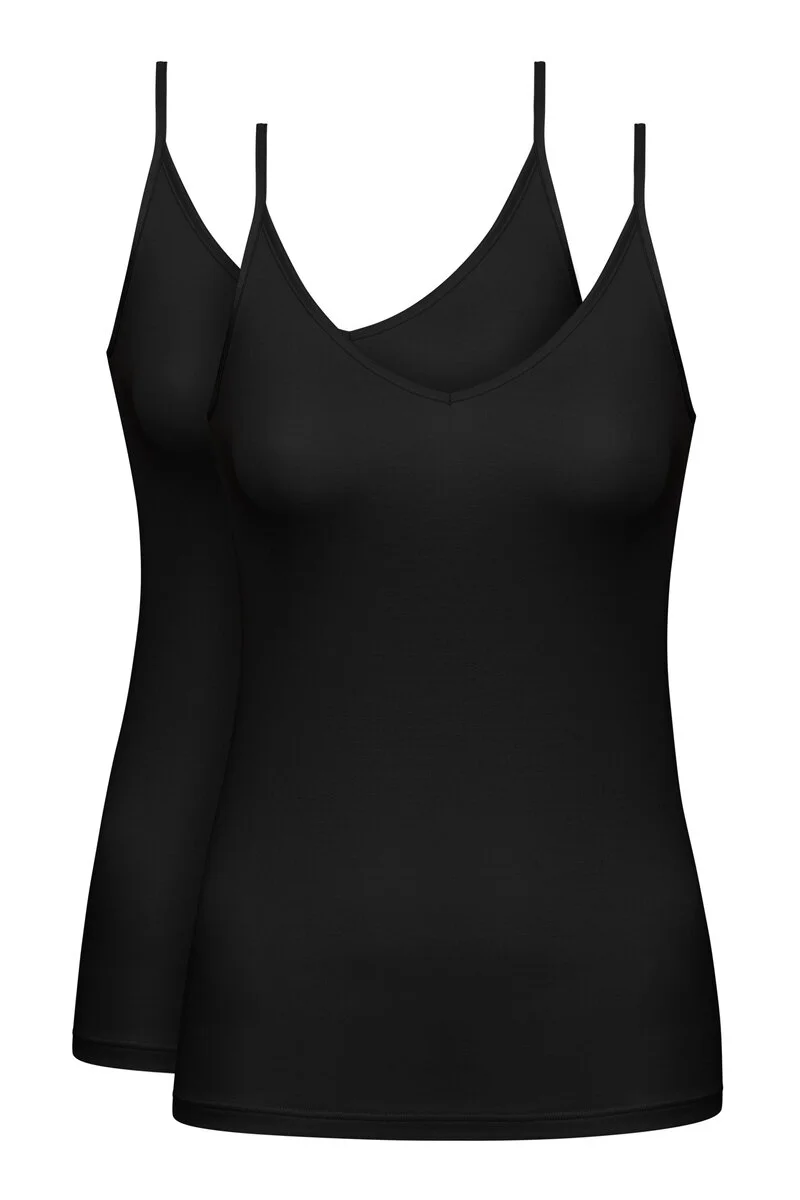 Merxx Spaghetti-Top | Doppelpack Serie Pure Sense Fabrikverkauf